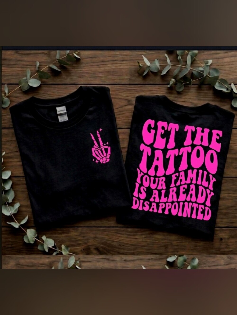 Tattoo shirt funny get the tattoo retro popular wavy lettering tattoos tatted